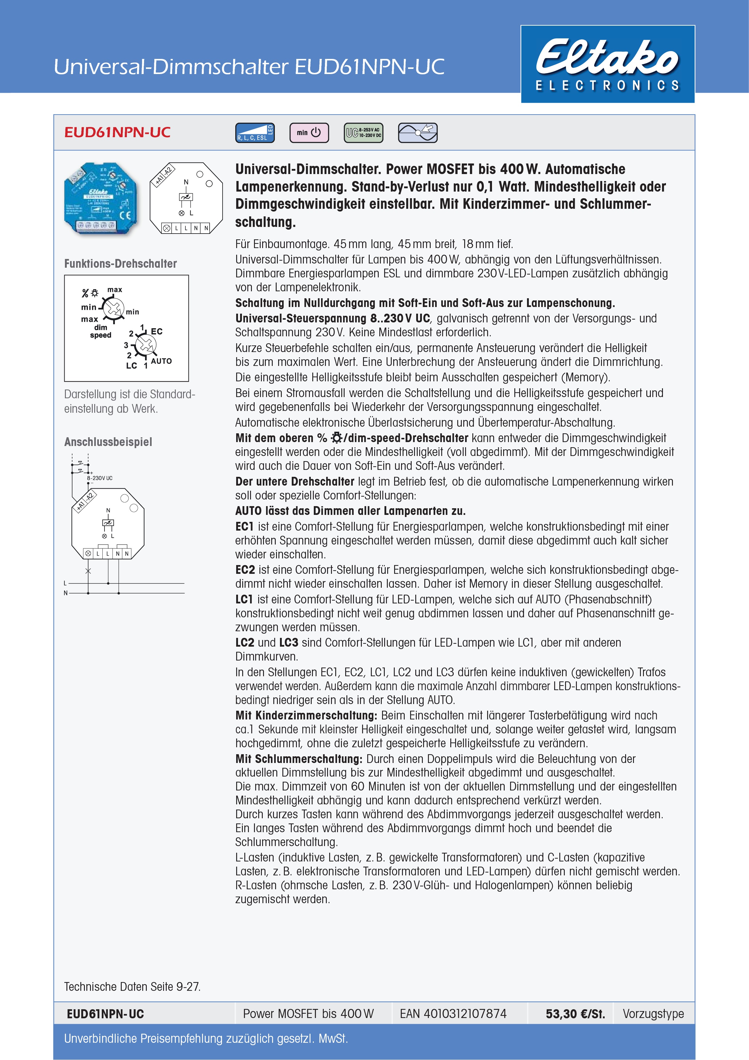 100W-LED-Dimmer-Datenblatt